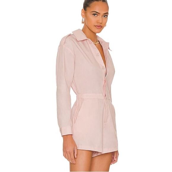 L'Academie Dylan Romper in Petal Pink - Picture 9 of 9